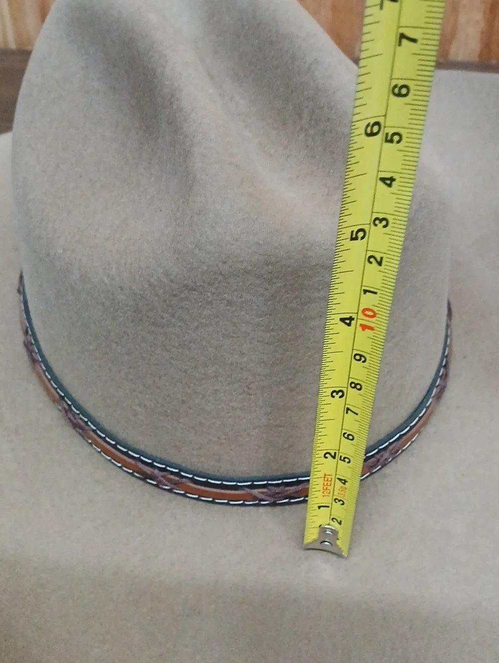 Justin Classic Men's Wool Tan Light Brown Cowboy Hat